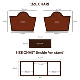 Wooden Pen Stand with Achieve Quotes Brown Printed MDF Pen Stand